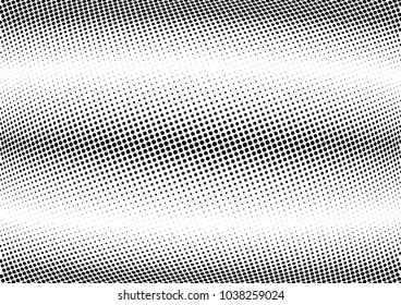 Abstract halftone wave dotted background. Halftone twisted grunge pattern, dot, circle.  Vector modern optical halftone pop art texture for poster, business card, cover, label mock-up, sticker layout