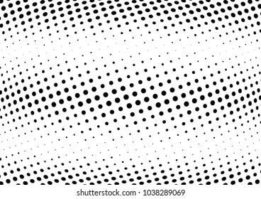 Abstract halftone wave dotted background. Halftone twisted grunge pattern, dot, circle.  Vector modern optical halftone pop art texture for poster, business card, cover, label mock-up, sticker layout