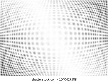 Abstract halftone wave dotted background. Halftone twisted grunge pattern, dot, circle.  Vector modern optical halftone pop art texture for poster, business card, cover, label mock-up, sticker layout