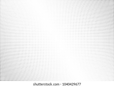 Abstract halftone wave dotted background. Halftone twisted grunge pattern, dot, circle.  Vector modern optical halftone pop art texture for poster, business card, cover, label mock-up, sticker layout
