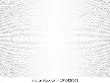 Abstract halftone wave dotted background. Halftone twisted grunge pattern, dot, circle.  Vector modern optical halftone pop art texture for poster, business card, cover, label mock-up, sticker layout