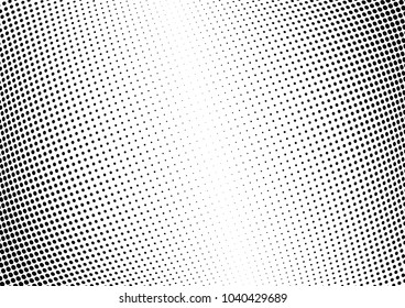 Abstract halftone wave dotted background. Halftone twisted grunge pattern, dot, circle.  Vector modern optical halftone pop art texture for poster, business card, cover, label mock-up, sticker layout