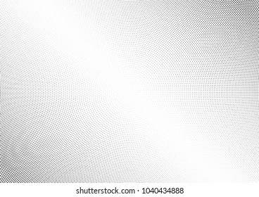 Abstract halftone wave dotted background. Halftone twisted grunge pattern, dot, circle.  Vector modern optical halftone pop art texture for poster, business card, cover, label mock-up, sticker layout