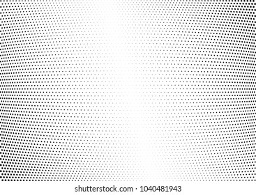 Abstract halftone wave dotted background. Halftone twisted grunge pattern, dot, circle.  Vector modern optical halftone pop art texture for poster, business card, cover, label mock-up, sticker layout