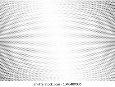 Abstract halftone wave dotted background. Halftone twisted grunge pattern, dot, circle.  Vector modern optical halftone pop art texture for poster, business card, cover, label mock-up, sticker layout