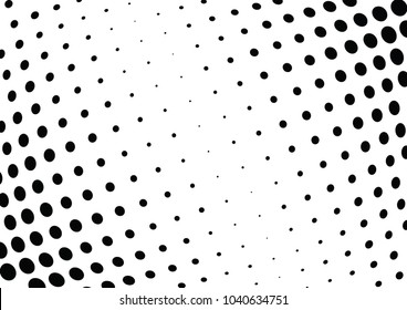 Abstract halftone wave dotted background. Halftone twisted grunge pattern, dot, circle.  Vector modern optical halftone pop art texture for poster, business card, cover, label mock-up, sticker layout