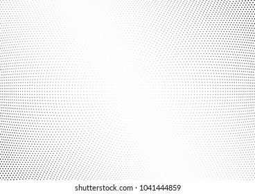 Abstract halftone wave dotted background. Halftone  pattern, dot, circle.  Vector modern optical halftone pop art texture for poster, business card, cover, label mock-up, sticker