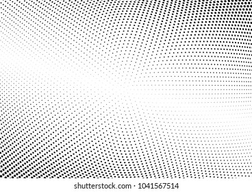 Abstract halftone wave dotted background. Halftone  pattern, dot, circle.  Vector modern optical halftone pop art texture for poster, business card, cover, label mock-up, sticker