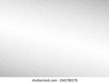 Abstract halftone wave dotted background. Halftone twisted grunge pattern, dot, circle.  Vector modern optical halftone pop art texture for poster, business card, cover, label mock-up, sticker layout