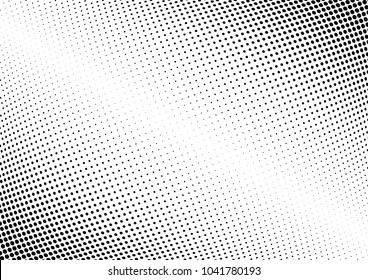 Abstract halftone wave dotted background. Halftone twisted grunge pattern, dot, circle.  Vector modern optical halftone pop art texture for poster, business card, cover, label mock-up, sticker layout