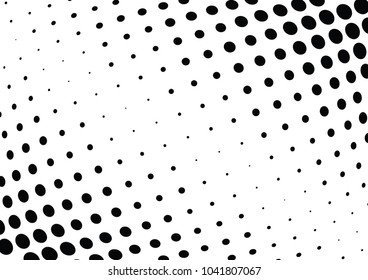 Abstract halftone wave dotted background. Halftone twisted grunge pattern, dot, circle.  Vector modern optical halftone pop art texture for poster, business card, cover, label mock-up, sticker layout