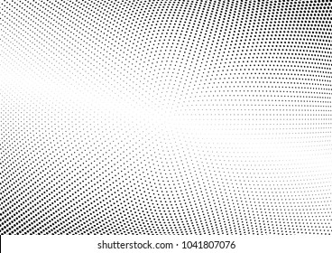 Abstract halftone wave dotted background. Halftone twisted grunge pattern, dot, circle.  Vector modern optical halftone pop art texture for poster, business card, cover, label mock-up, sticker layout