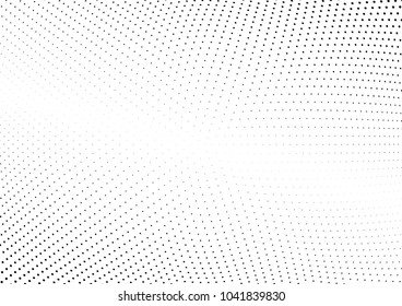 Abstract halftone wave dotted background. Halftone twisted grunge pattern, dot, circle.  Vector modern optical halftone pop art texture for poster, business card, cover, label mock-up, sticker layout