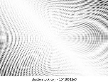 Abstract halftone wave dotted background. Halftone twisted grunge pattern, dot, circle.  Vector modern optical halftone pop art texture for poster, business card, cover, label mock-up, sticker layout