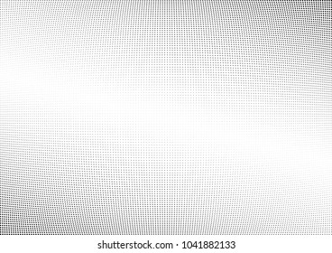 Abstract halftone wave dotted background. Halftone twisted grunge pattern, dot, circle.  Vector modern optical halftone pop art texture for poster, business card, cover, label mock-up, sticker layout