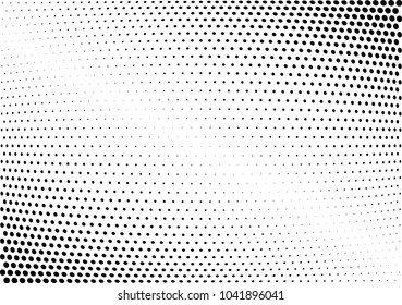 Abstract halftone wave dotted background. Halftone twisted grunge pattern, dot, circle.  Vector modern optical halftone pop art texture for poster, business card, cover, label mock-up, sticker layout