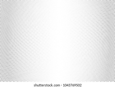 Abstract halftone wave dotted background. Halftone twisted grunge pattern, dot, circle.  Vector modern optical halftone pop art texture for poster, business card, cover, label mock-up, sticker layout
