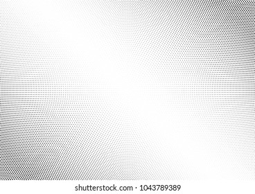 Abstract halftone wave dotted background. Halftone twisted grunge pattern, dot, circle.  Vector modern optical halftone pop art texture for poster, business card, cover, label mock-up, sticker layout