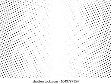 Abstract halftone wave dotted background. Halftone twisted grunge pattern, dot, circle.  Vector modern optical halftone pop art texture for poster, business card, cover, label mock-up, sticker layout