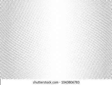 Abstract halftone wave dotted background. Halftone twisted grunge pattern, dot, circle.  Vector modern optical halftone pop art texture for poster, business card, cover, label mock-up, sticker layout