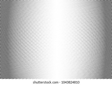 Abstract halftone wave dotted background. Halftone twisted grunge pattern, dot, circle.  Vector modern optical halftone pop art texture for poster, business card, cover, label mock-up, sticker layout