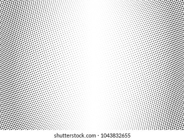 Abstract halftone wave dotted background. Halftone twisted grunge pattern, dot, circle.  Vector modern optical halftone pop art texture for poster, business card, cover, label mock-up, sticker layout