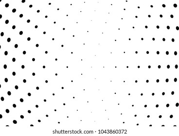 Abstract halftone wave dotted background. Halftone twisted grunge pattern, dot, circle.  Vector modern optical halftone pop art texture for poster, business card, cover, label mock-up, sticker layout