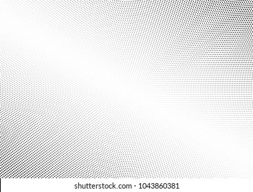 Abstract halftone wave dotted background. Halftone twisted grunge pattern, dot, circle.  Vector modern optical halftone pop art texture for poster, business card, cover, label mock-up, sticker layout