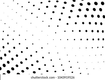 Abstract halftone wave dotted background. Halftone twisted grunge pattern, dot, circle.  Vector modern optical halftone pop art texture for poster, business card, cover, label mock-up, sticker layout