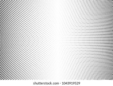Abstract halftone wave dotted background. Halftone twisted grunge pattern, dot, circle.  Vector modern optical halftone pop art texture for poster, business card, cover, label mock-up, sticker layout
