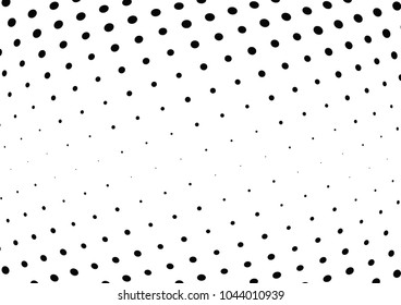 Abstract halftone wave dotted background. Halftone twisted grunge pattern, dot, circle.  Vector modern optical halftone pop art texture for poster, business card, cover, label mock-up, sticker layout