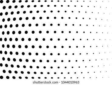 Abstract halftone wave dotted background. Halftone twisted grunge pattern, dot, circle.  Vector modern optical halftone pop art texture for poster, business card, cover, label mock-up, sticker layout