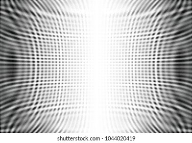 Abstract halftone wave dotted background. Halftone twisted grunge pattern, dot, circle.  Vector modern optical halftone pop art texture for poster, business card, cover, label mock-up, sticker layout