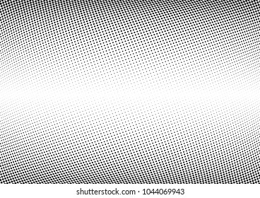 Abstract halftone wave dotted background. Halftone twisted grunge pattern, dot, circle.  Vector modern optical halftone pop art texture for poster, business card, cover, label mock-up, sticker layout