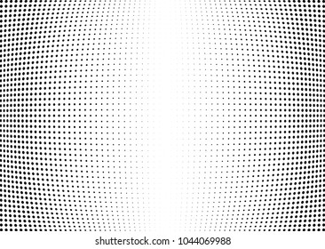 Abstract halftone wave dotted background. Halftone twisted grunge pattern, dot, circle.  Vector modern optical halftone pop art texture for poster, business card, cover, label mock-up, sticker layout
