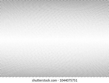 Abstract halftone wave dotted background. Halftone twisted grunge pattern, dot, circle.  Vector modern optical halftone pop art texture for poster, business card, cover, label mock-up, sticker layout