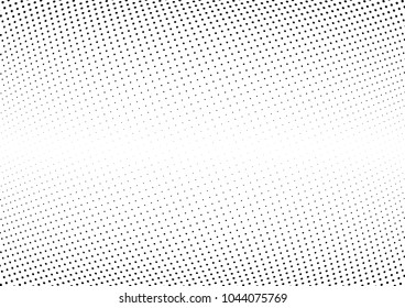 Abstract halftone wave dotted background. Halftone twisted grunge pattern, dot, circle.  Vector modern optical halftone pop art texture for poster, business card, cover, label mock-up, sticker layout