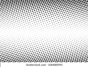 Abstract halftone wave dotted background. Halftone twisted grunge pattern, dot, circle.  Vector modern optical halftone pop art texture for poster, business card, cover, label mock-up, sticker layout