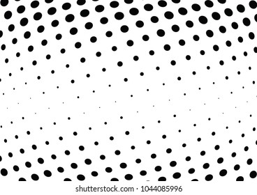 Abstract halftone wave dotted background. Halftone twisted grunge pattern, dot, circle.  Vector modern optical halftone pop art texture for poster, business card, cover, label mock-up, sticker layout