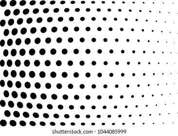 Abstract halftone wave dotted background. Halftone twisted grunge pattern, dot, circle.  Vector modern optical halftone pop art texture for poster, business card, cover, label mock-up, sticker layout