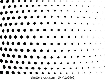 Abstract halftone wave dotted background. Halftone twisted grunge pattern, dot, circle.  Vector modern optical halftone pop art texture for poster, business card, cover, label mock-up, sticker layout