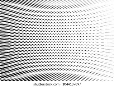 Abstract halftone wave dotted background. Halftone twisted grunge pattern, dot, circle.  Vector modern optical halftone pop art texture for poster, business card, cover, label mock-up, sticker layout