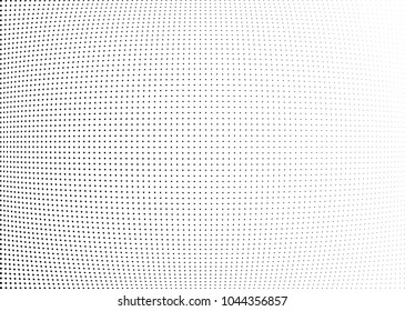 Abstract halftone wave dotted background. Halftone twisted grunge pattern, dot, circle.  Vector modern optical halftone pop art texture for poster, business card, cover, label mock-up, sticker layout