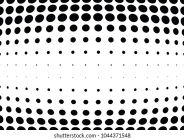 Abstract halftone wave dotted background. Halftone twisted grunge pattern, dot, circle.  Vector modern optical halftone pop art texture for poster, business card, cover, label mock-up, sticker layout
