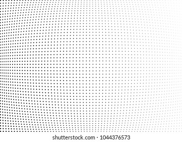 Abstract halftone wave dotted background. Halftone twisted grunge pattern, dot, circle.  Vector modern optical halftone pop art texture for poster, business card, cover, label mock-up, sticker layout