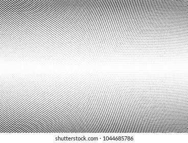 Abstract halftone wave dotted background. Halftone twisted grunge pattern, dot, circle.  Vector modern optical halftone pop art texture for poster, business card, cover, label mock-up, sticker layout