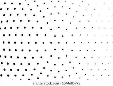 Abstract halftone wave dotted background. Halftone twisted grunge pattern, dot, circle.  Vector modern optical halftone pop art texture for poster, business card, cover, label mock-up, sticker layout