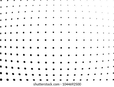 Abstract halftone wave dotted background. Halftone twisted grunge pattern, dot, circle.  Vector modern optical halftone pop art texture for poster, business card, cover, label mock-up, sticker layout