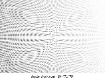 Abstract halftone wave dotted background. Halftone twisted grunge pattern, dot, circle.  Vector modern optical halftone pop art texture for poster, business card, cover, label mock-up, sticker layout