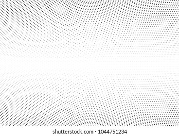 Abstract halftone wave dotted background. Halftone twisted grunge pattern, dot, circle.  Vector modern optical halftone pop art texture for poster, business card, cover, label mock-up, sticker layout